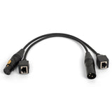 XLR 3-pin to RJ45 Adapter Extension Cable for DMX Conversion