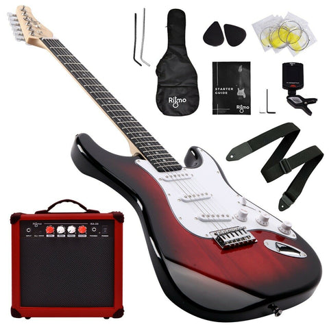 39 Inch Electric Guitar and Amplifier Complete Kit for Beginners