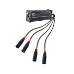 4-Channel 5-Pin XLR, AES, DMX Snake Audio Signal Over Ethernet Network